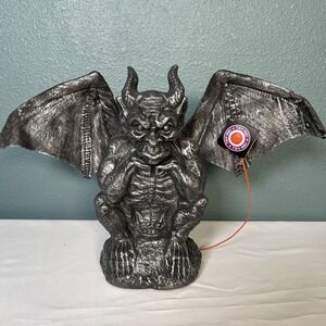 RARE ANIMATED GARGOYLE Blow Mold SOUND ACTIVATED Halloween Prop PAPER MAGIC 2010